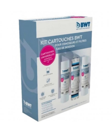 Pack filtres - BWT - OSMOSEUR et triplex - Pack de 3 préfiltres pour osmoseurs