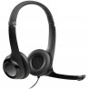 Logitech H390 Casque Filaire Stéréo avec Microphone Antibruit, USB-A - Noir
