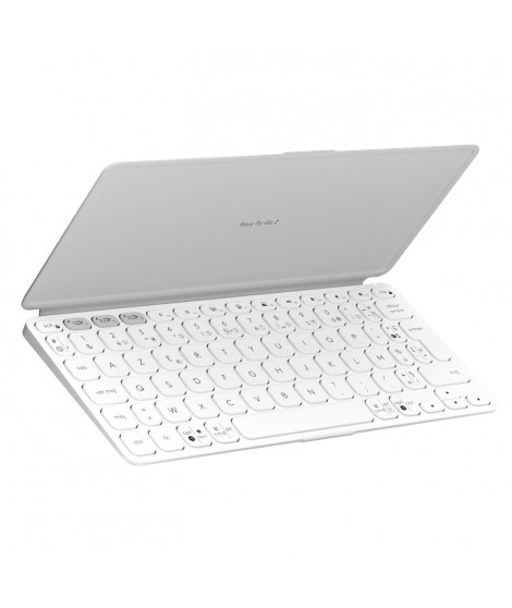 Clavier portable - Sans fil - Logitech - Keys-To-Go 2 - pour Tablette -  AZERTY - Gris Clair