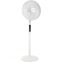 AIR-LIGHT RING - Ventilateur sur pied & Brasseur d'air blanc Ø40cm 70W avec couronne d'éclairage LED