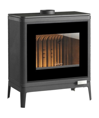 Poele a bois - INVICTA Kazan Grand Angle - 9 Kw - Bûches 58 cm