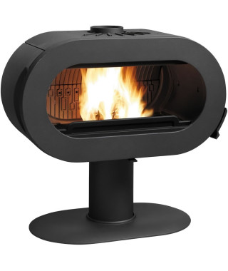 Poele a bois - INVICTA Fifty sur pied - 10 Kw - Bûches 60 cm
