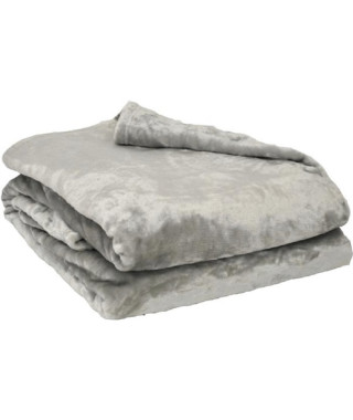 Plaid microflanelle 130x170 cm Perle