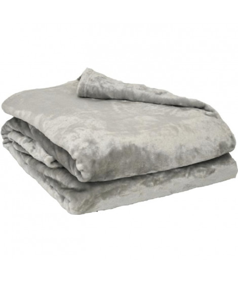 Plaid microflanelle 130x170 cm Perle