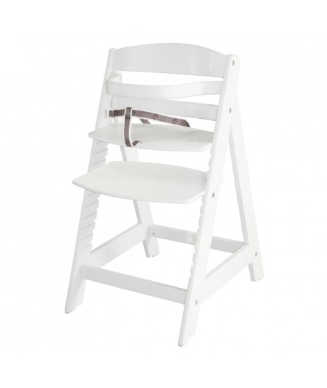 Chaise Haute Évolutive Sit Up III en Bois - ROBA - Réglable en Hauteur - Blanc