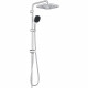 Colonne de douche avec inverseur manuel - Economie d'eau - GROHE Vitalio Comfort 250 - Chromé - 26698001