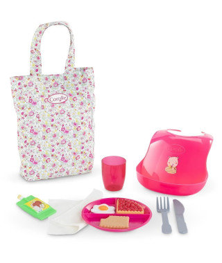 Accessoires poupon - COROLLE - Grand Coffret Repas - Pour poupon 36 et 42 cm - 11 accessoires - Des 2 ans