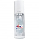 SODASTREAM Terra - Machine a Eau Pétillante Blanche + 1 bouteille 1L Fuse édition France + 1 Recharge de Gaz 60L a Clipser