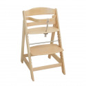 Chaise Haute Évolutive Sit Up III en Bois - ROBA - Réglable en Hauteur - Naturel