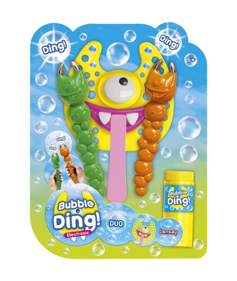 Jeu bulles de savon - LANSAY - 25640 - Bulles Party - Bubble Ding Duo Electronic