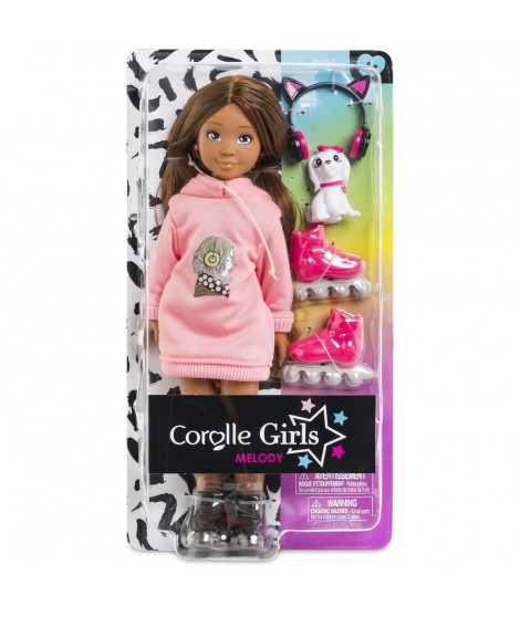 Poupée Mannequin - COROLLE - Melody Music et Mode - 28 cm - 6 accessoires - Senteur vanille - Des 4 ans