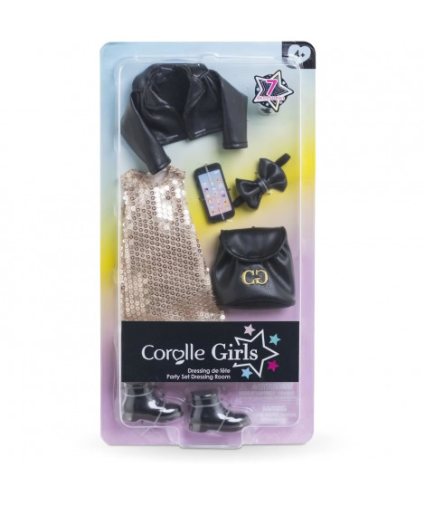 Accessoires poupée - COROLLE - Dressing de fete - Pour poupée mannequin 28 cm - 7 accessoires - Des 4 ans