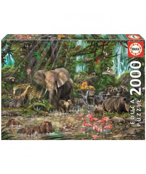 EDUCA Puzzle 2000 Pieces - Jungle Africaine