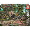EDUCA Puzzle 2000 Pieces - Jungle Africaine