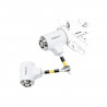 MOBILIS Câble dé sécurité a Clé - Twin Security Lock - 1,5 m - Blanc