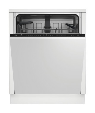 Lave-vaisselle tout intégrable BEKO BDIN18441 - 14 couverts - Induction - L60cm - 42dB - Ouverture automatique - Blanc