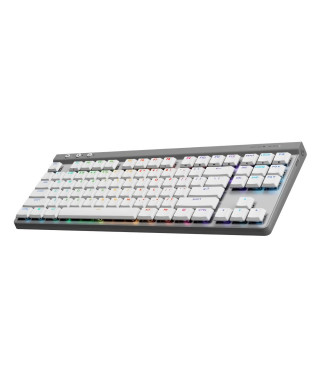 Clavier Gamer - Sans fil - Logitech G - G515 TKL Lightspeed - Mécanique Tactile - RGB - AZERTY - Blanc