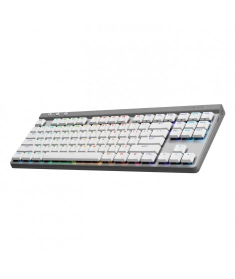 Clavier Gamer - Sans fil - Logitech G - G515 TKL Lightspeed - Mécanique Tactile - RGB - AZERTY - Blanc