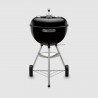 Barbecue a charbon - WEBER - Classic Kettle - Acier émaillé - Diametre 47 cm - Thermometre intégré