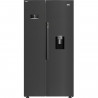 Réfrigérateur pose-libre side by side - BEKO -  GN163241DXBRN - Classe E - 576 L - Froid ventilé - 70,5 x 91 x 179 cm - Carbone