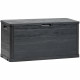 Coffre de jardin WOODY'S - Résine - Capacité 280L - Anthracite