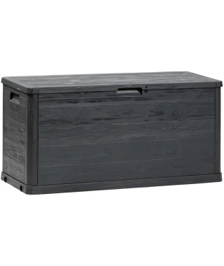 Coffre de jardin WOODY'S - Résine - Capacité 280L - Anthracite