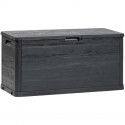 Coffre de jardin WOODY'S - Résine - Capacité 280L - Anthracite