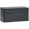 Coffre de jardin WOODY'S - Résine - Capacité 280L - Anthracite