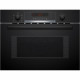 Four combiné micro-ondes Encastrable - BOSCH SER4 - CMA583MB0 Noir - Vol four: 44l - 5 modes de cuisson -H454xL594xP570mm