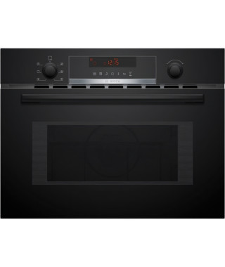 Four combiné micro-ondes Encastrable - BOSCH SER4 - CMA583MB0 Noir - Vol four: 44l - 5 modes de cuisson -H454xL594xP570mm