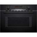 Four combiné micro-ondes Encastrable - BOSCH SER4 - CMA583MB0 Noir - Vol four: 44l - 5 modes de cuisson -H454xL594xP570mm