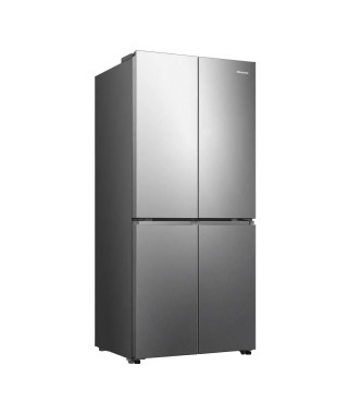 Réfrigérateur américain HISENSE - RQ5P470SEIE - 4 portes - Classe énergétique E - 84,2 x 74,4 x 188,5 cm - Inox