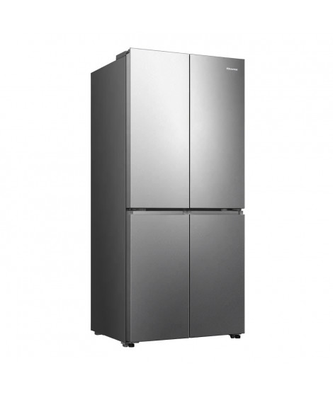 Réfrigérateur américain HISENSE - RQ5P470SEIE - 4 portes - Classe énergétique E - 84,2 x 74,4 x 188,5 cm - Inox