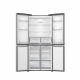 Réfrigérateur américain HISENSE - RQ5P470SEIE - 4 portes - Classe énergétique E - 84,2 x 74,4 x 188,5 cm - Inox