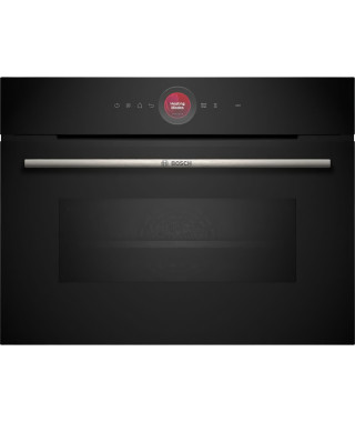 Four combiné micro-ondes Encastrable Softclose - BOSCH SER8 CMG7241B1 Noir - Vol four 45l - 16 modes cuissons - 455 x 594 x 5…