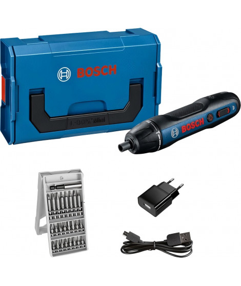 Tournevis sans fil GO 2.0 en coffret L-BOXX - BOSCH - 06019H2101