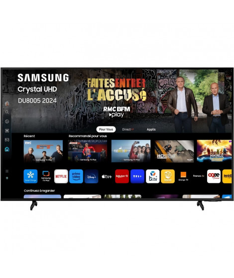 SAMSUNG 43CU8005 - TV LED 43 (109 cm) - 4K UHD 3840x2160 - HDR - Smart TV - Gaming HUB - 3xHDMI - WiFi
