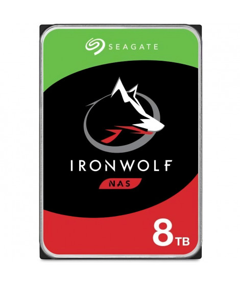 SEAGATE TECHNOLOGY - IronWolf - Disque dur interne - 8To - Pour NAS IronWolf