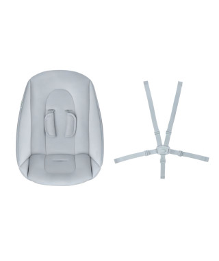 MAXI COSI Kit nouveau-né Chaise haute bois Nesta, De la naissance a 9kg, Beyond Sky Grey