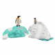 SCHLEICH- Famille pingouin sur la banquise- 42661- Gamme Wild Life