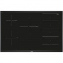 Table induction grande largeur - BOSCH  SER8 - PXV875DV1E - Noir - 5-foyers - Home Connect - L816xP527 mm