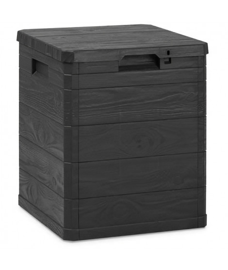 Coffre de jardin WOODY'S - Résine - Capacité 90L - Anthracite