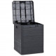 Coffre de jardin WOODY'S - Résine - Capacité 90L - Anthracite