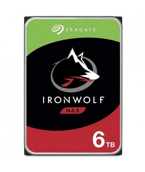SEAGATE TECHNOLOGY - IronWolf - Disque dur interne 6To - Pour NAS IronWolf