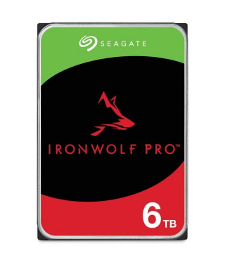 SEAGATE TECHNOLOGY - IronWolf Pro - Disque dur interne 6To - Pour NAS IronWolf Pro