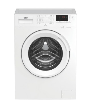 Lave-linge hublot BEKO WUE8726XST - 8 kg - Induction - L60cm - 1400 trs/min - Classe A - Blanc
