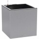 Pot de fleur LECHUZA Canto Stone Cube 40 - kit complet LED, gris pierre