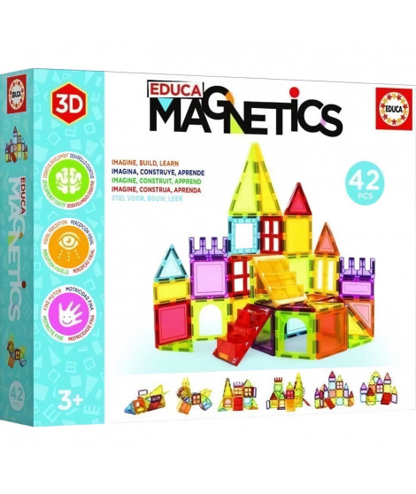 Jeu de construction magnétique - EDUCA - Educa Magnetics 42 Pcs