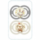 Lot de 2 sucettes avec boîte de stérilisation - MAM - Perfect Nuit - 18 mois - Silicone - Gris et beige