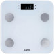 LIVOO DOM427W - Pese-personne impédancemetre - 13 mémoires utilisateurs - 180 kg - Plateau en verre trempé affichage LCD - Blanc